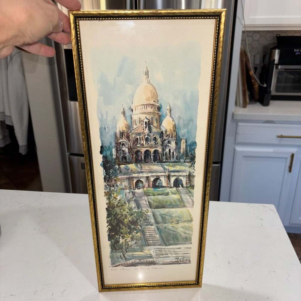 Delarue Framed Print Paris Le Sacre Coeur 574 Watercolor Art